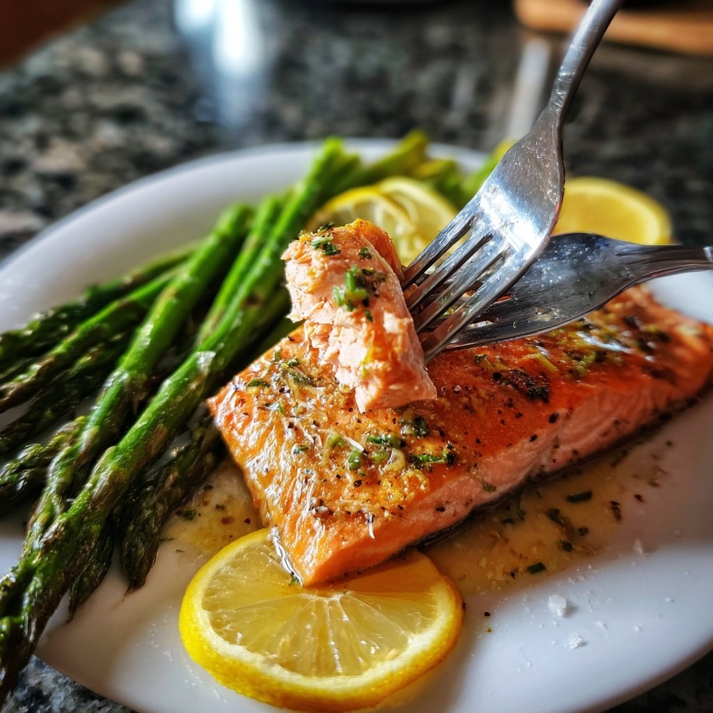 Healthy Dinner Baked Salmon with Veggies