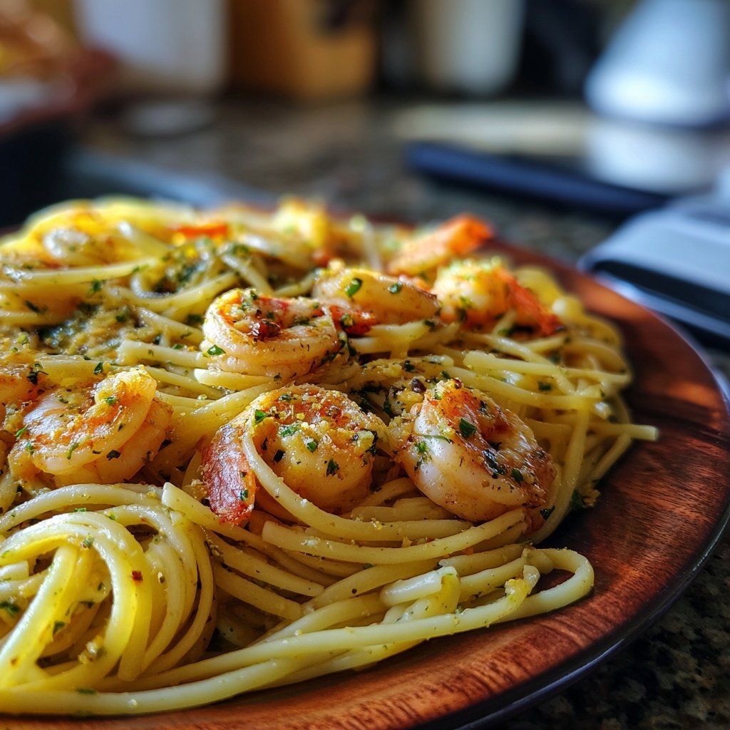 Shrimp Garlic Butter Linguine