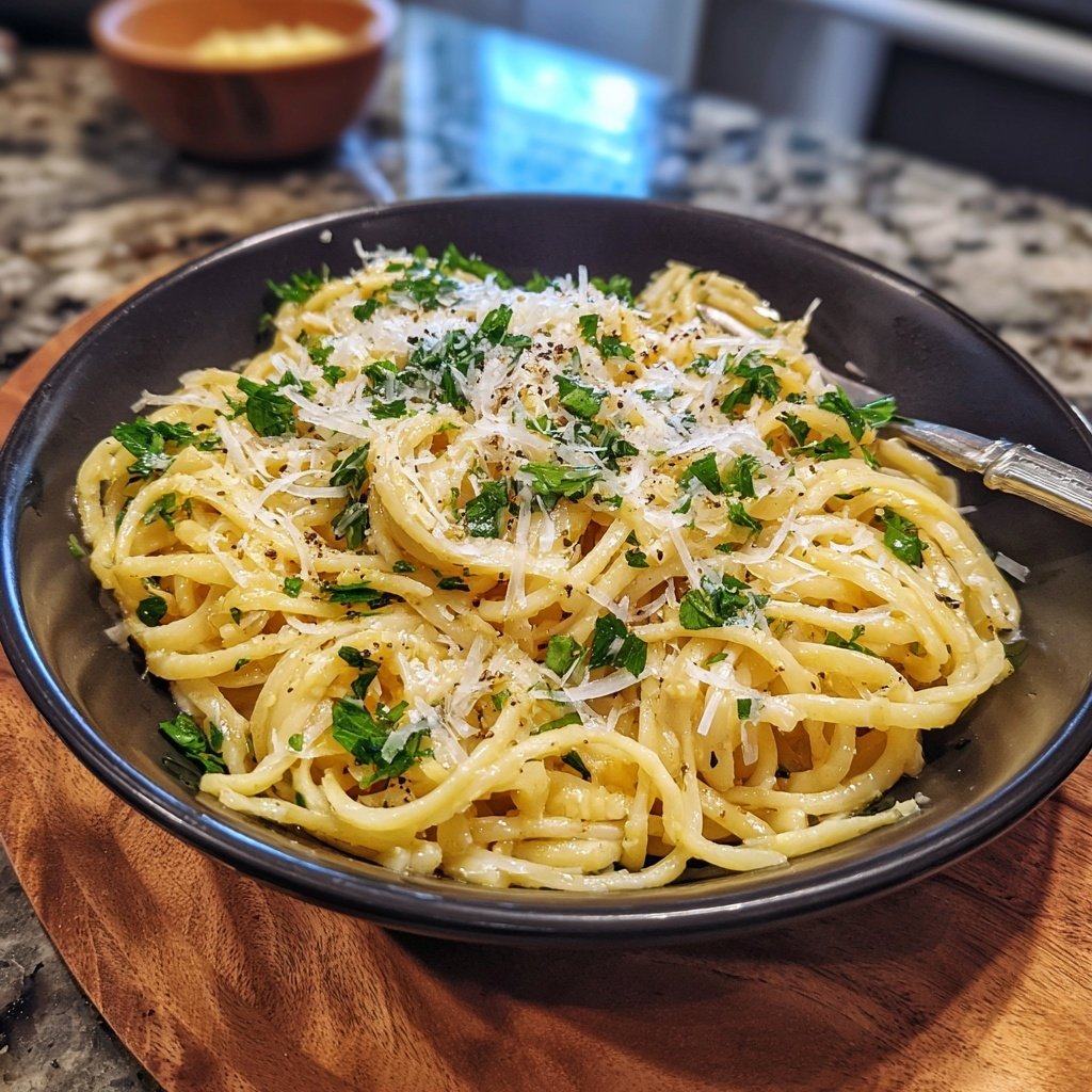 Easy Garlic Butter Pasta Dinner