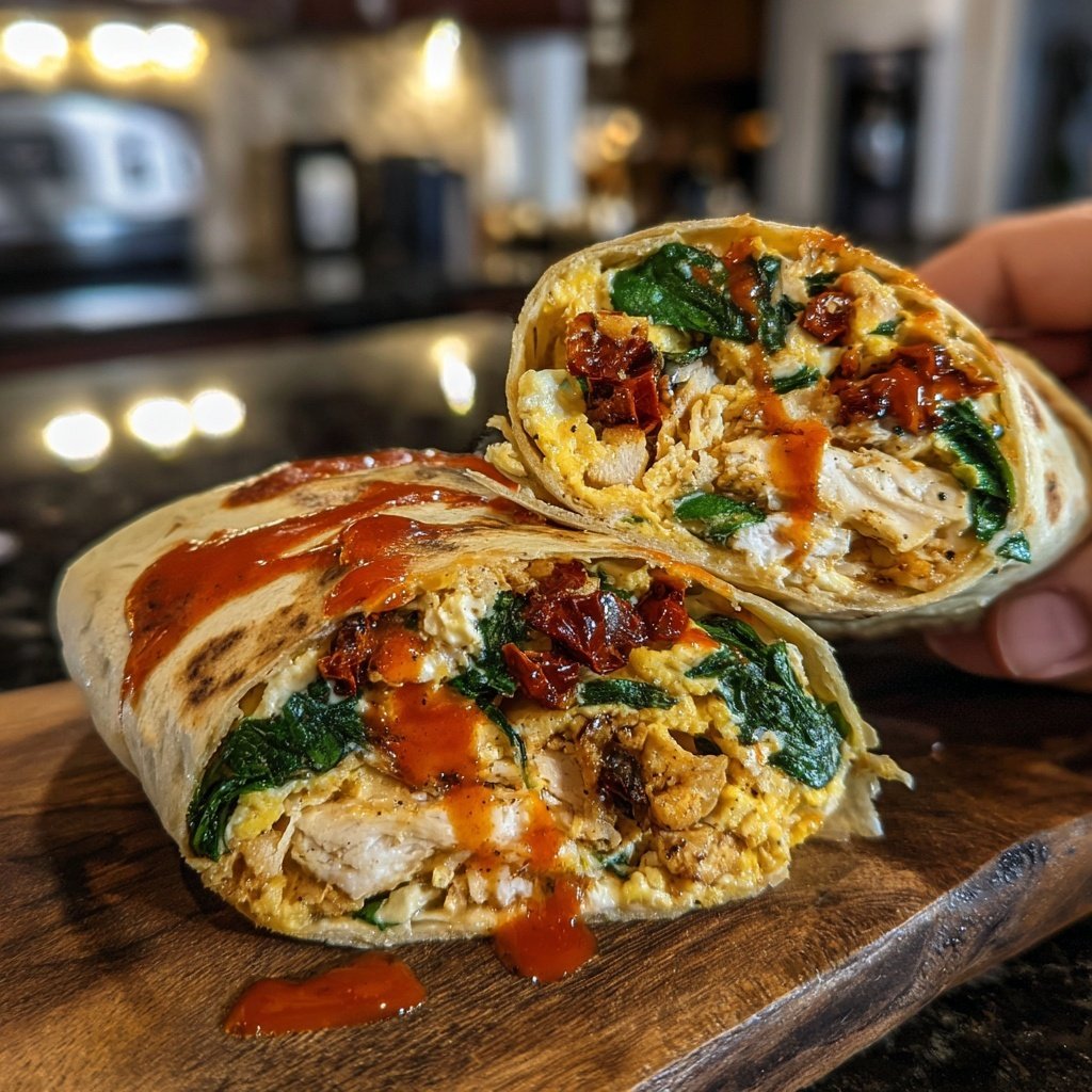 High Protein Egg White Dinner Wrap