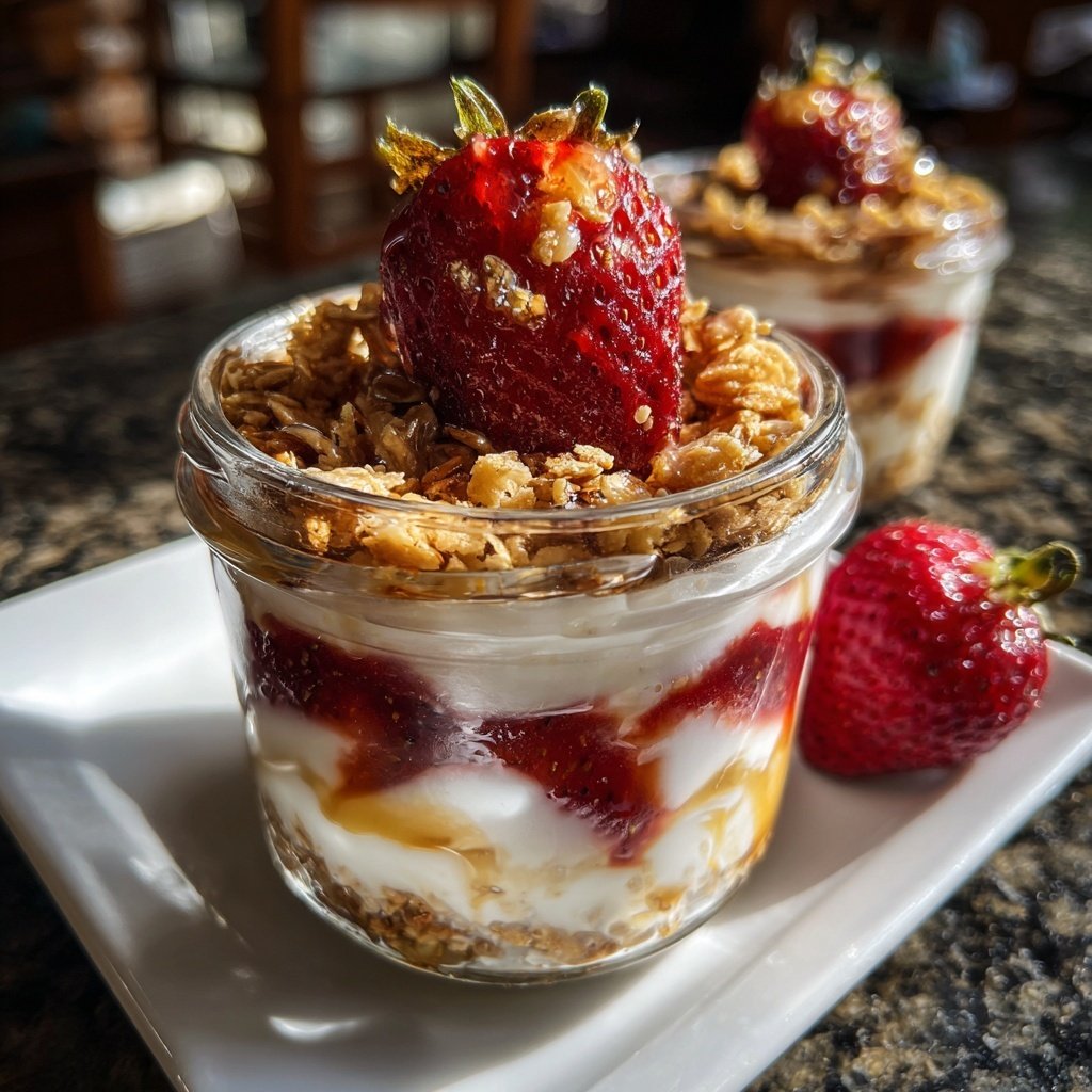 Strawberry Cheesecake Overnight Oats Easy