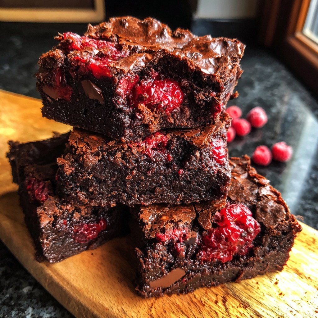 Chocolate Raspberry Brownies