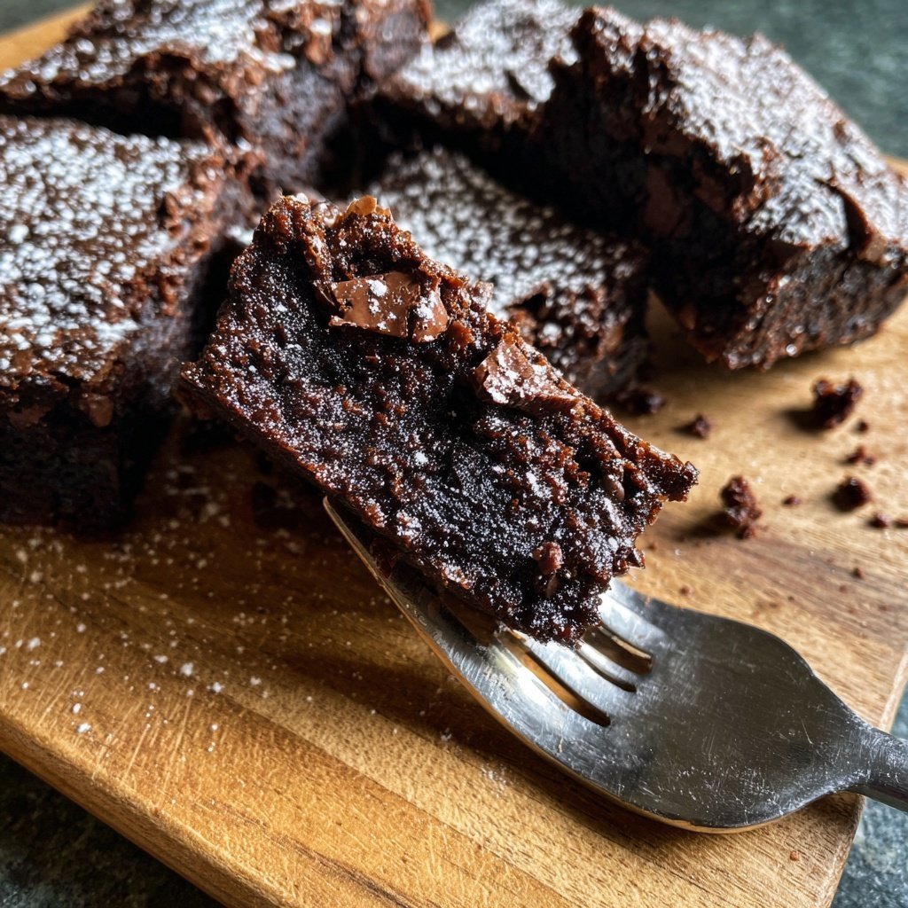 Sourdough Discard Brownies Fudgy Style