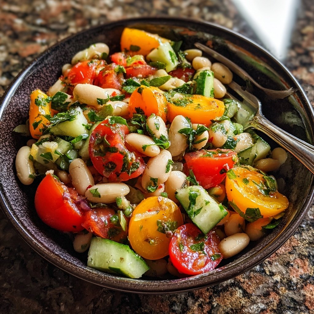 Mediterranean White Bean Salad
